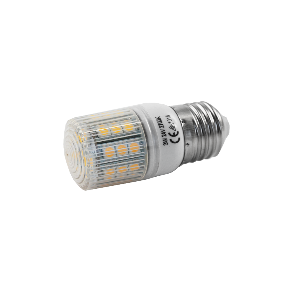 LED Miniature Pilot Lamp 3W 24V 2700K E27 Non-Dimmable