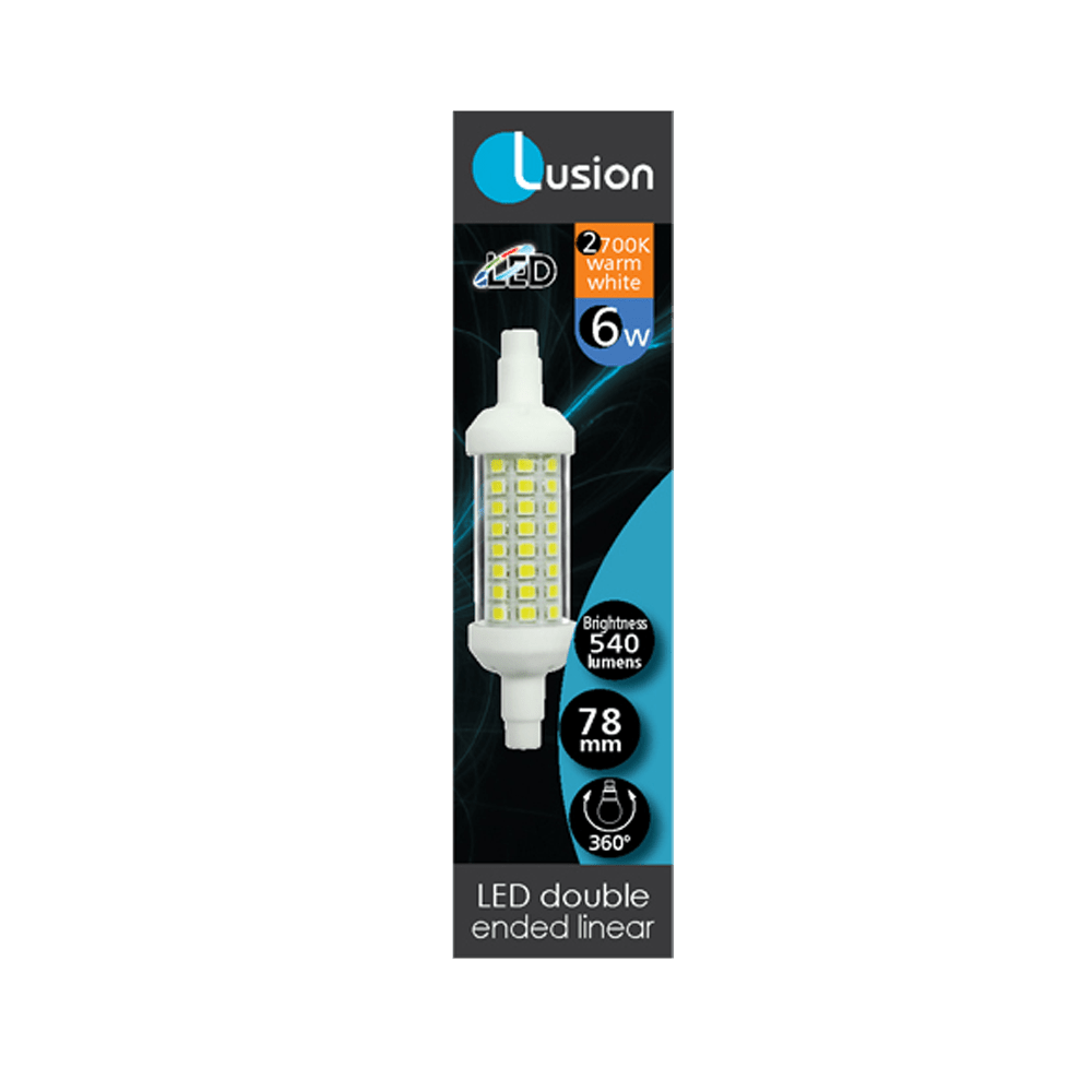 Lus 6W LED R7s 2700K Non-Dimmable 78MM