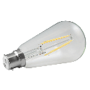 Lus LED Filament ST64 Clear 8W 2700K Dimmable B22