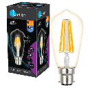 Lus LED Filament ST64 Clear 8W 2700K Dimmable B22