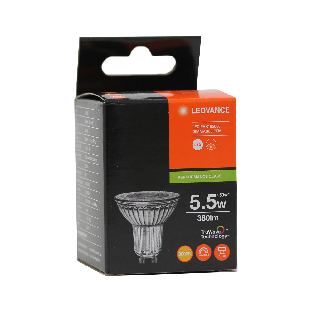 led  gu10 5.5w 3000k  dimm  350lm