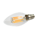 12V DC 6w LED Filament candle 2700K E14  Clear