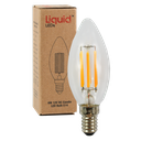 12V DC 6w LED Filament candle 2700K E14  Clear