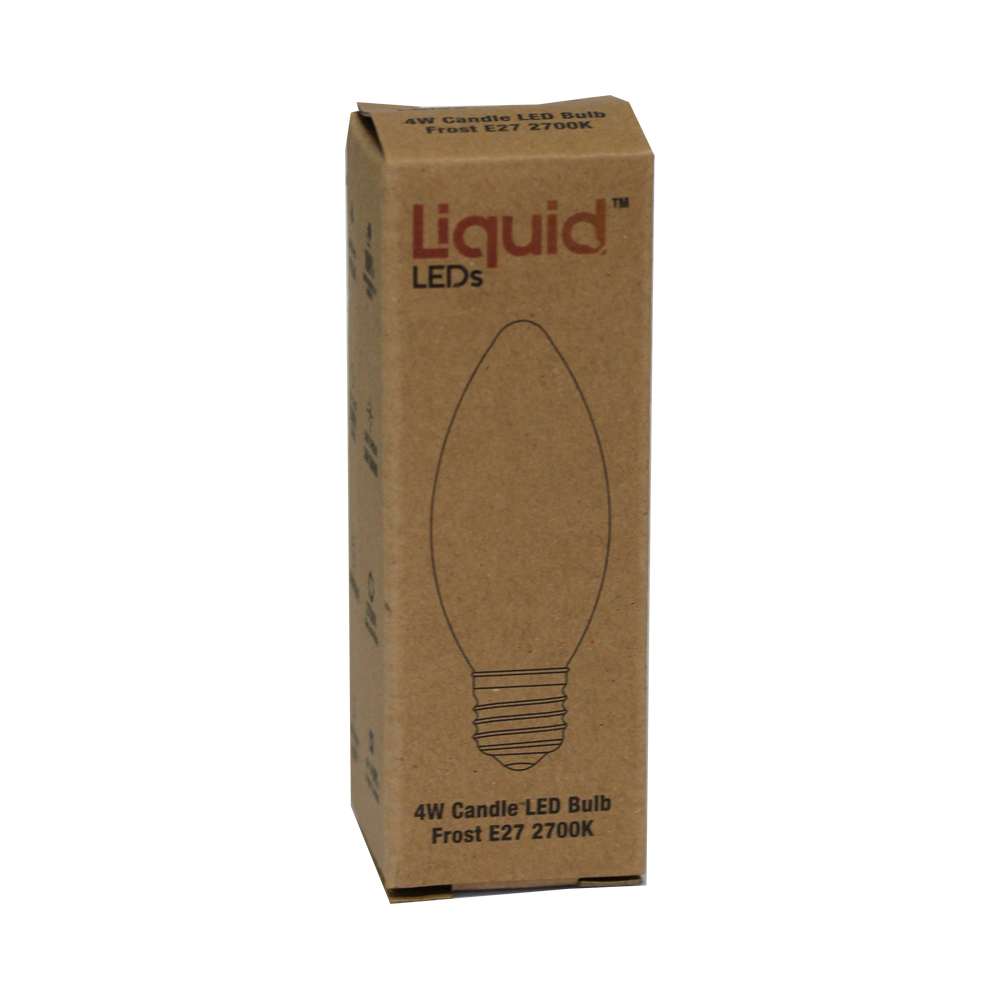 Liquid LEDs LED Candle 4W 2700K E27 Frost Dimmable