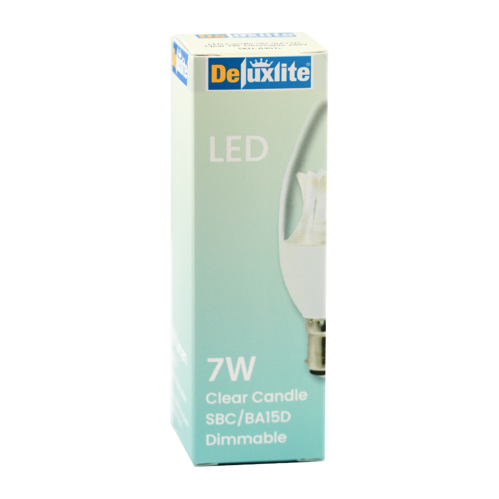 LED Candle Clear 7W 3000K BA15d Dimmable