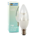 LED Candle Clear 7W 3000K BA15d Dimmable