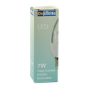 LED Candle Clear 7W 3000K E14 Dimmable