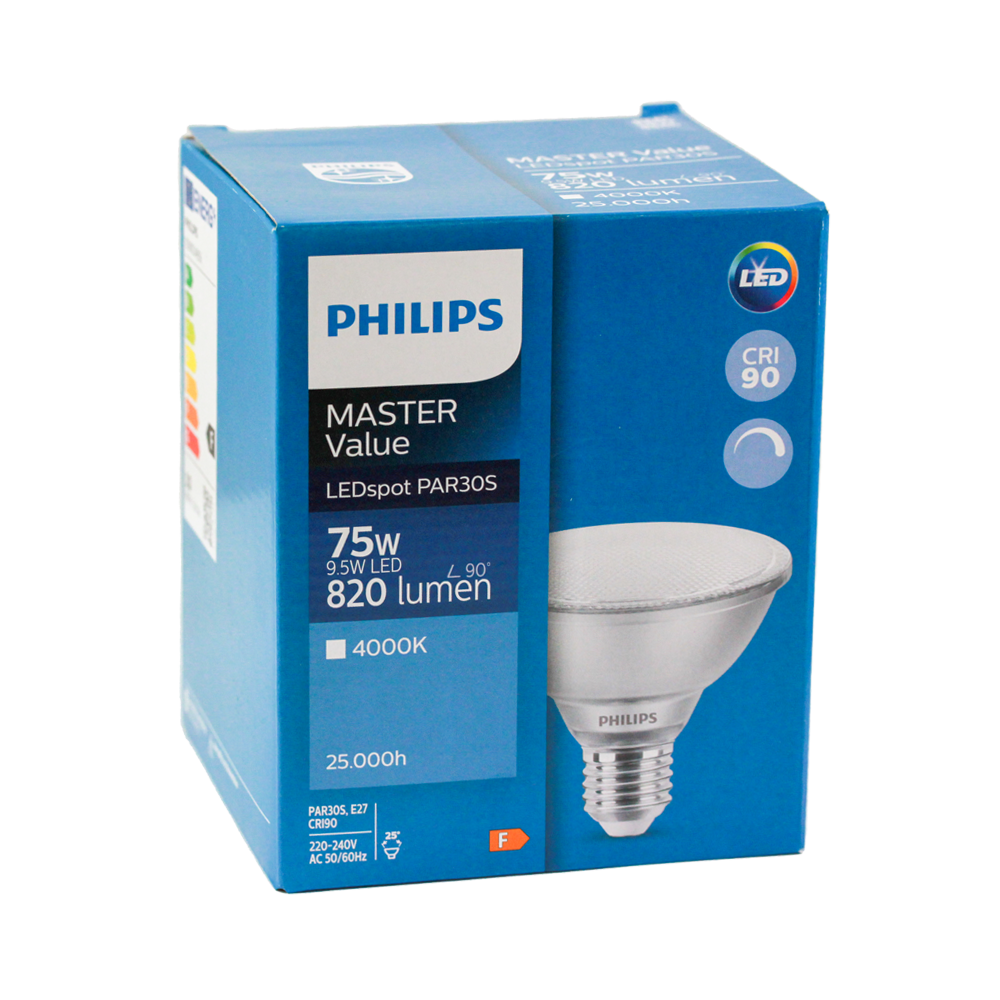 Master Value LEDspot PAR30S 9.5W 4000K 25D E27 Dimmable