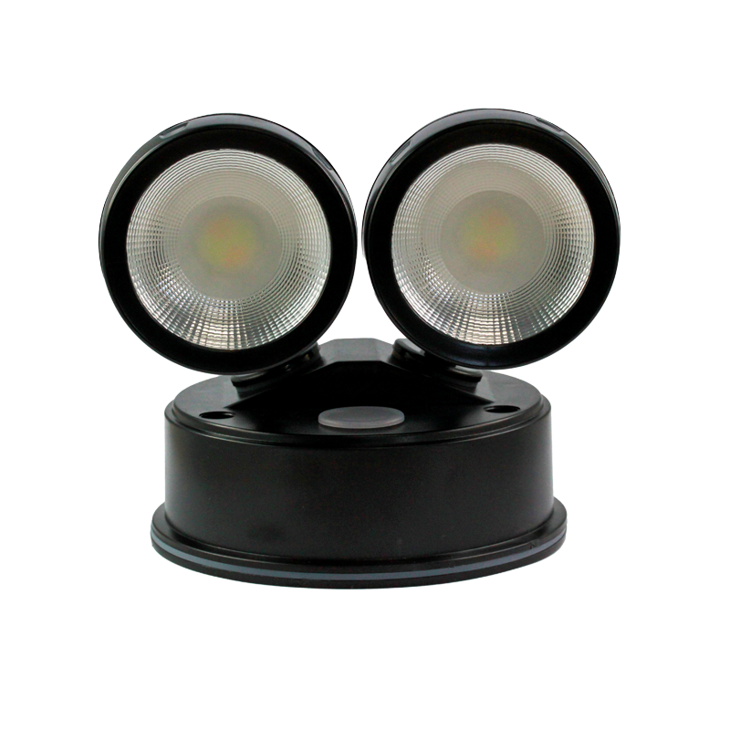 Twin Spotlight LED Microwave Sensor Tri Colour 2x15w IP65