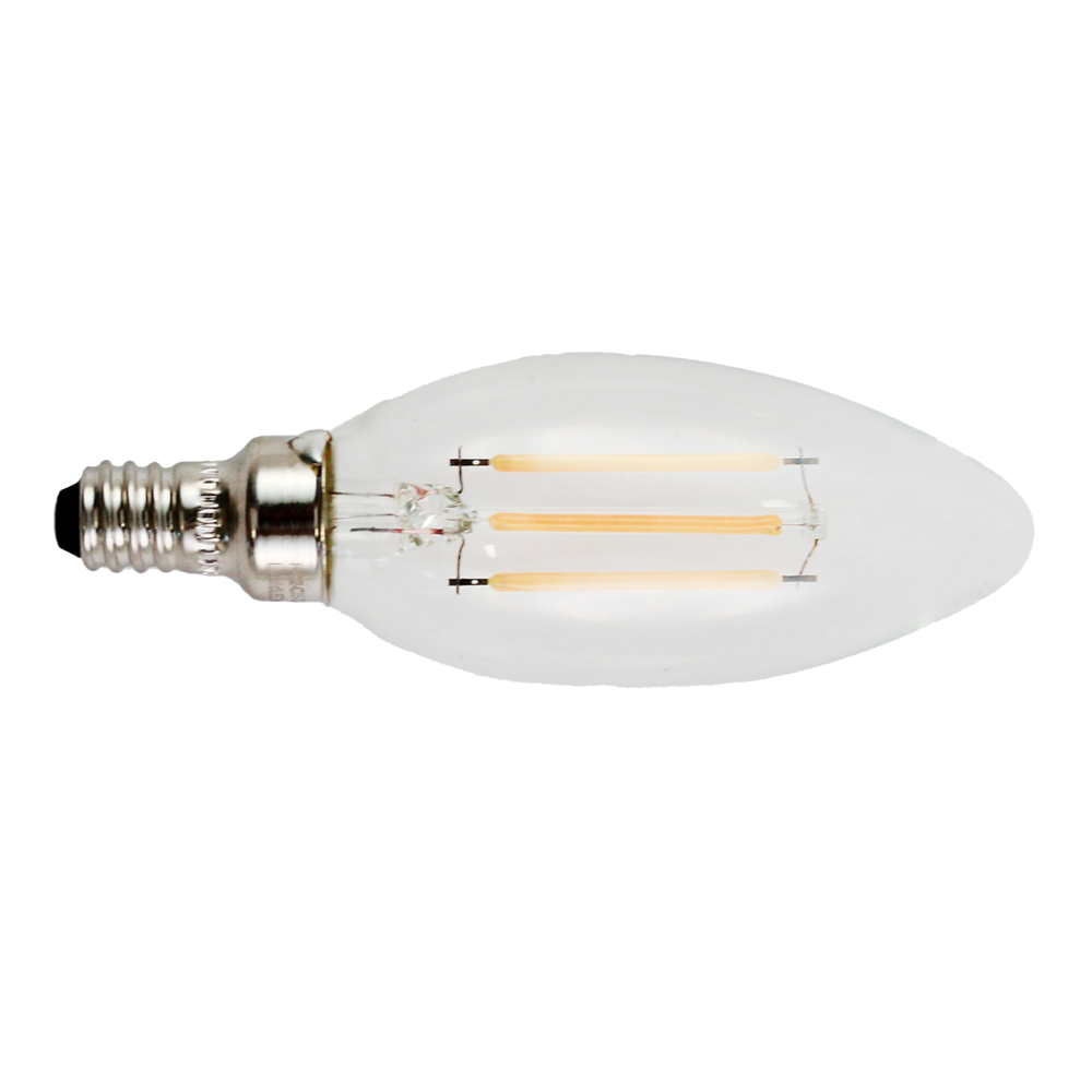 LED Filament Candle Clear 4W 2700K Dimmable E12