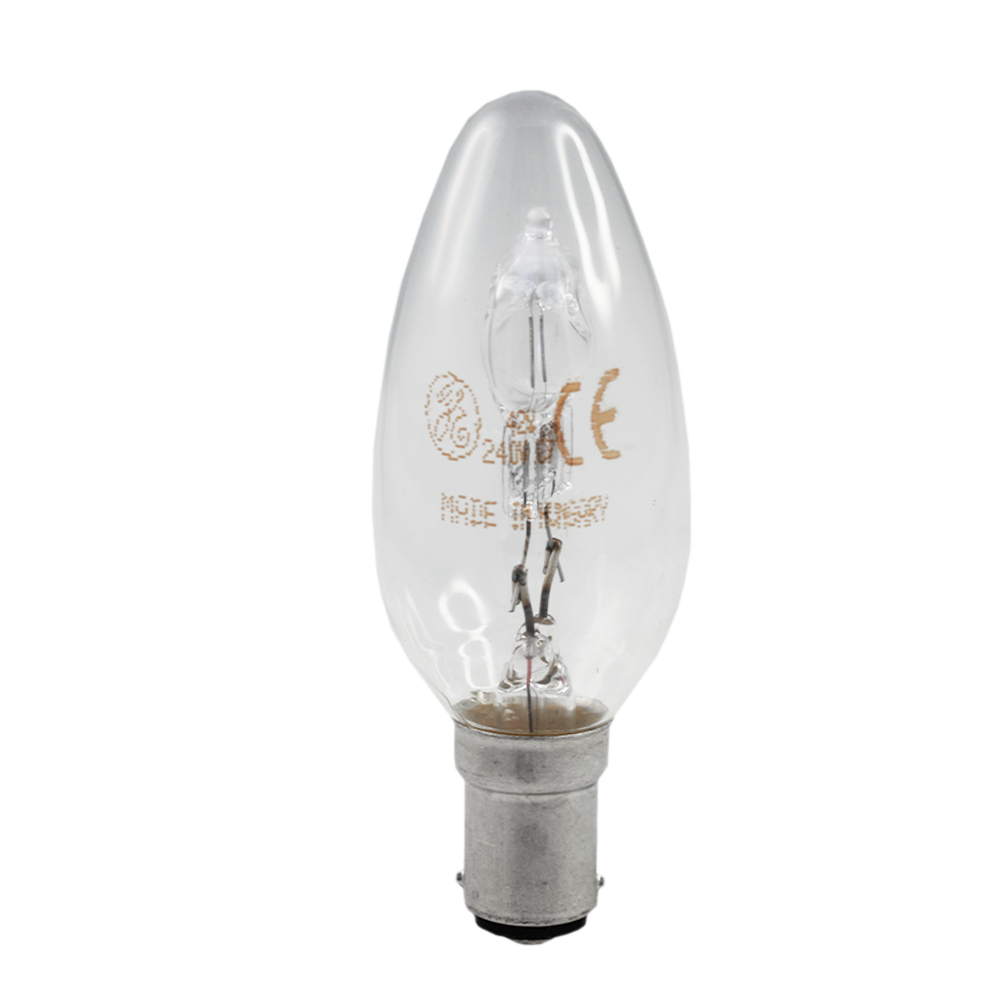 Incandesent Candle Globe Clear 40W 240V BA15d