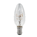 Incandesent Candle Globe Clear 40W 240V BA15d