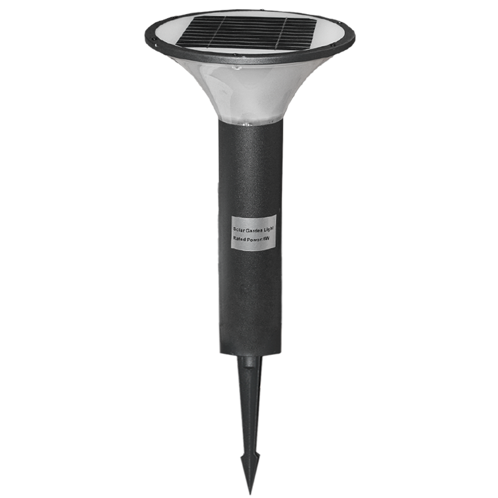 Outdoor Solar Garden Light Round 5W 5V with Ground Spike 800MM