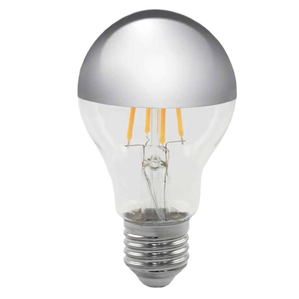 Lus LED Crown Silver GLS Filament Lamp 4W 2700K E27 Dimmable