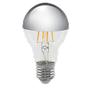 Lus LED Crown Silver GLS Filament Lamp 4W 2700K E27 Dimmable