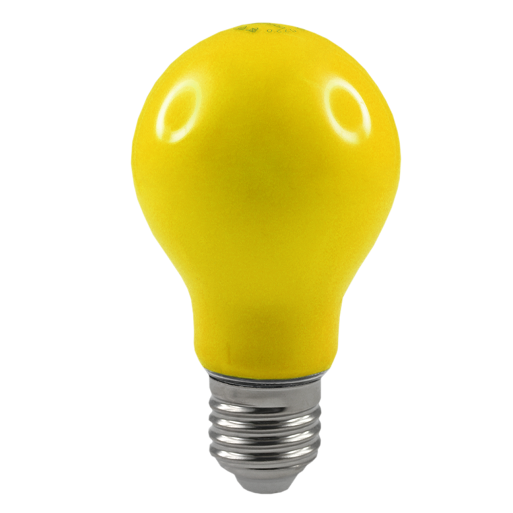 Lus LED GLS Lamp 3W Yellow E27 Non-Dimmable