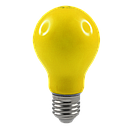 Lus LED GLS Lamp 3W Yellow E27 Non-Dimmable