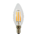 LED Filament Candle Clear 6W 2700K Dimmable E14 12V