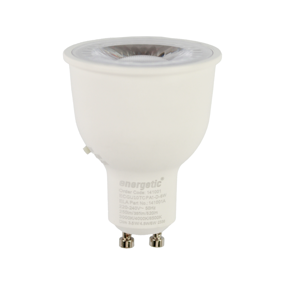 Supvalue Pro GU10 Tri-Colour Multi-Watt 3.5W/4.5W/6W Dimmable