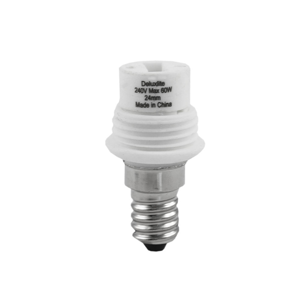 Convertible Lamp Adaptor Base Small Edison Screw E14 24MM