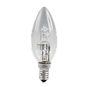 ECO C35 Halogen Candle Globe Clear 28W 240V E14