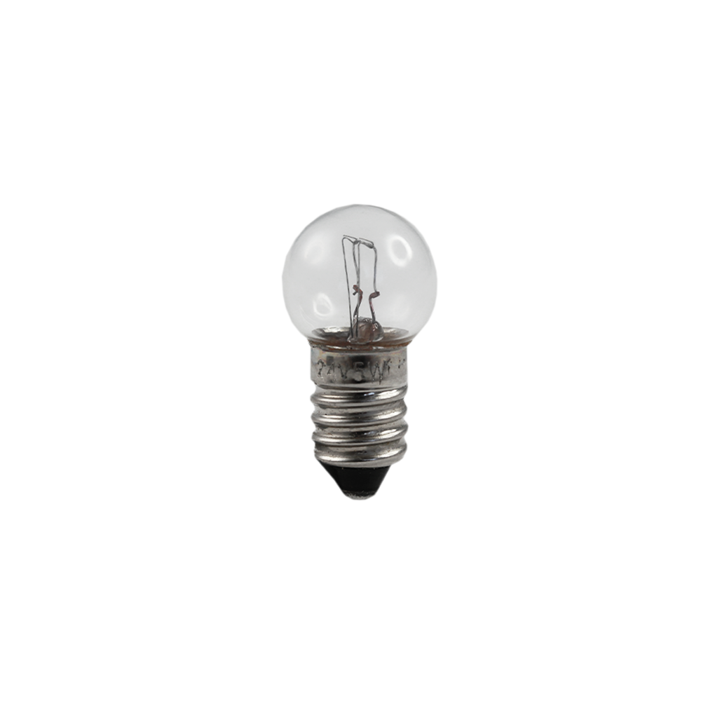 Miniature Incandescent Signal Filament Round Lamp 5W 24V E10