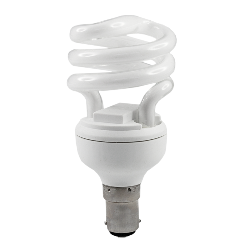 Electronic Energy Saver Spiral CFL Lamp 11W 4100K BA15d