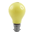 Incandescent GLS Globe 25W Yellow B22