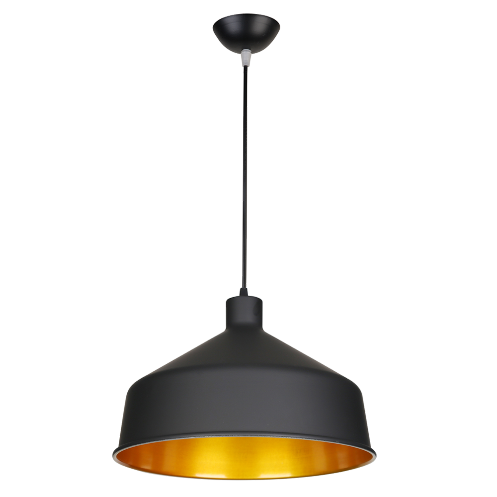 DOME330G Pendant Light Timber Black