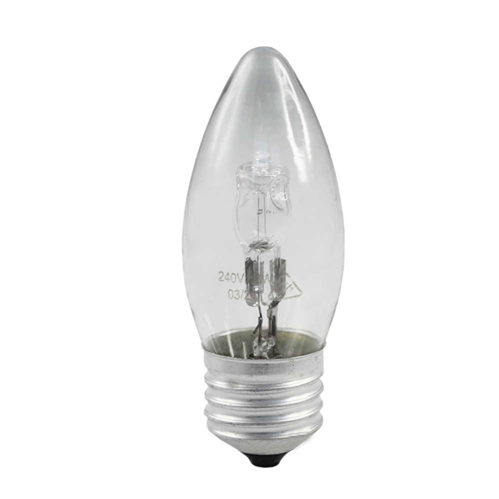 Energy Saving Halogen Candle Globe Clear 18W 240V E27