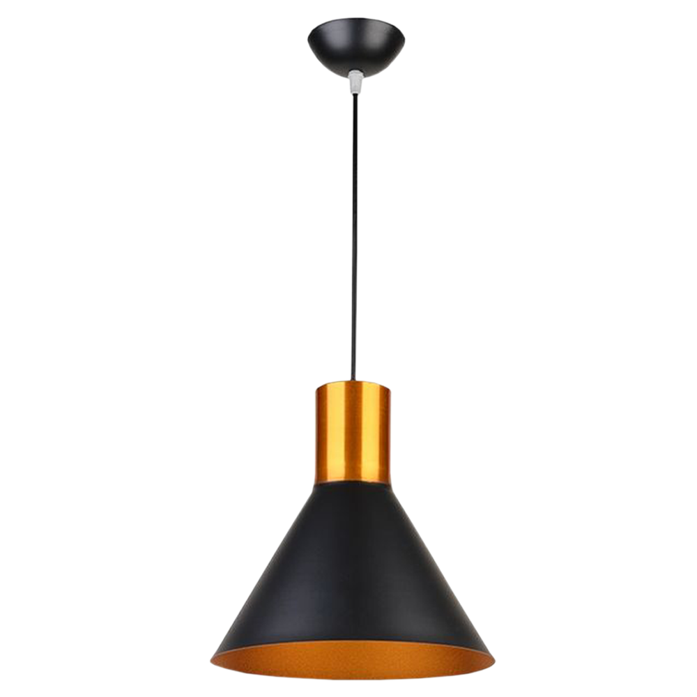 DOME250 Pendant Light Black Aluminium