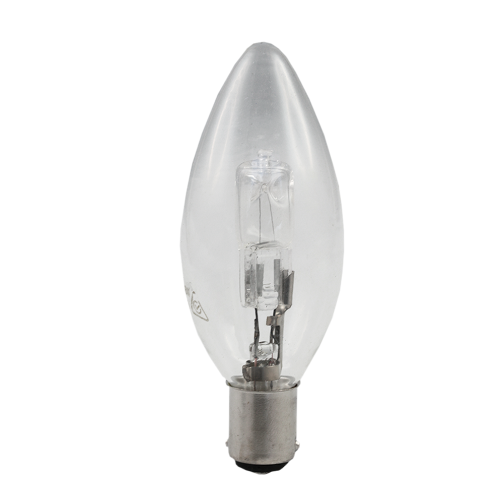 Halogen Candle Globe Clear 18W 240V BA15d (10283)