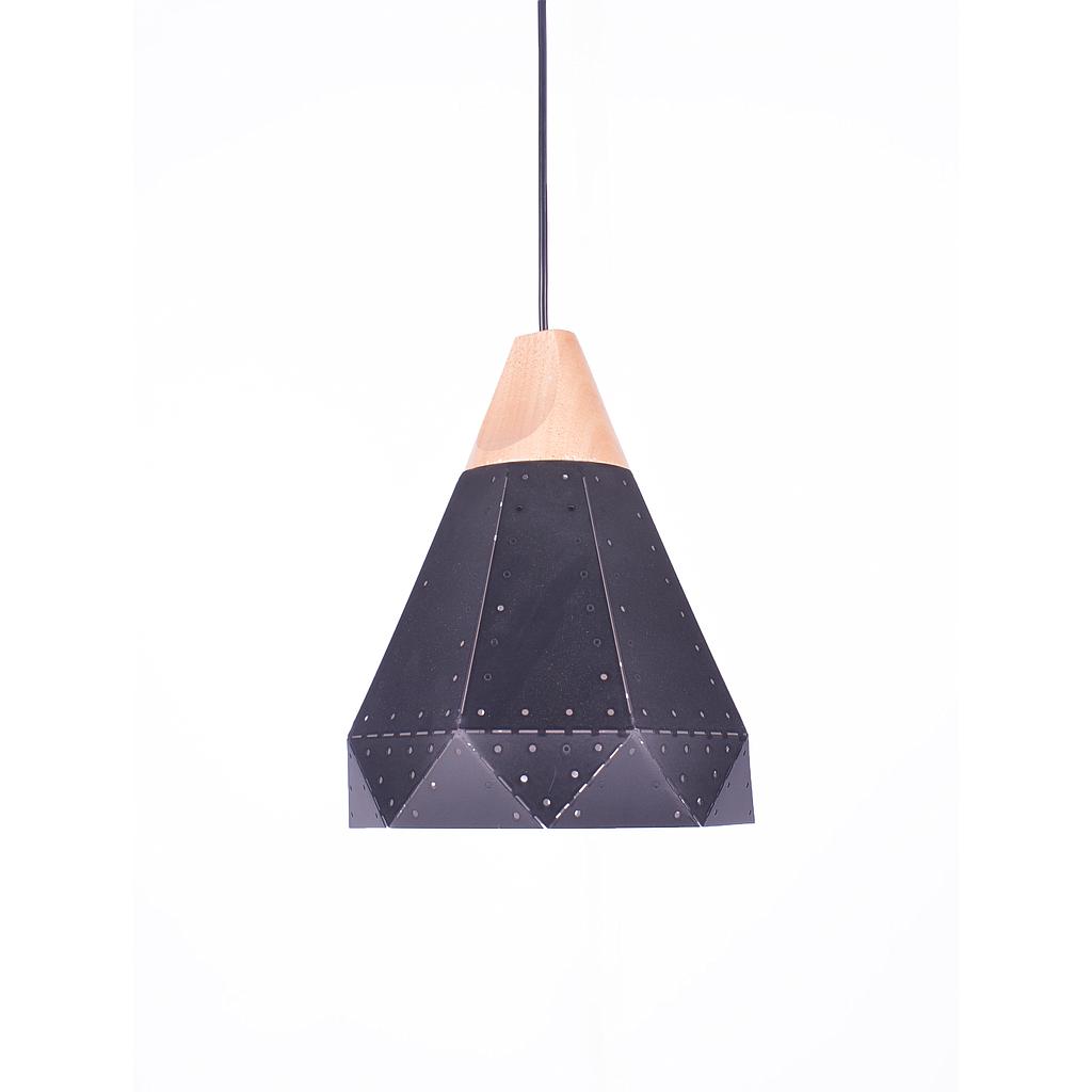 INDUSTRY 22 Pendant Iron Wood Charcoal Black