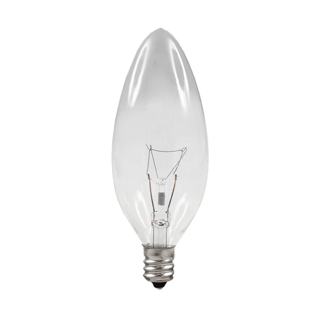 Incandescent Plain Candle 25W 2700K Dimmable E12