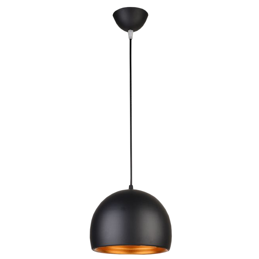 DOME160 Pendant Light Black Aluminium