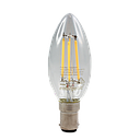 Smarter Lighting LED Filament Candle 4.8W 2700K Dimmable BA15d