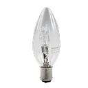 ECO C35 Halogen Candle Globe Clear 28W 240V BA15d