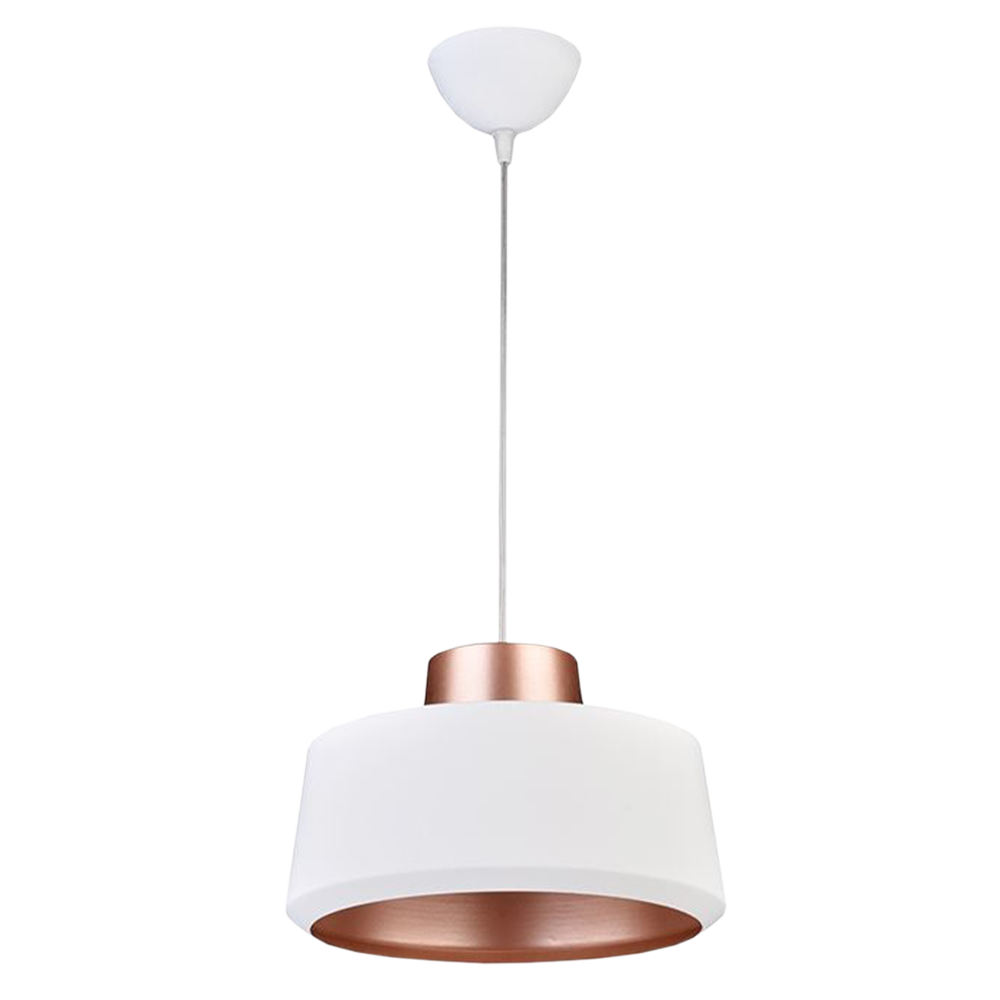 DOME165 Pendant Light White Aluminum