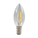 OSRAM LED Filament Candle 4W 2700K Clear Non-Dimmable BA15d 