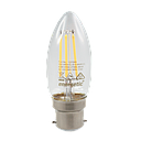 Smarter Lighting LED Filament Candle 4.8W 2700K Dimmable B22