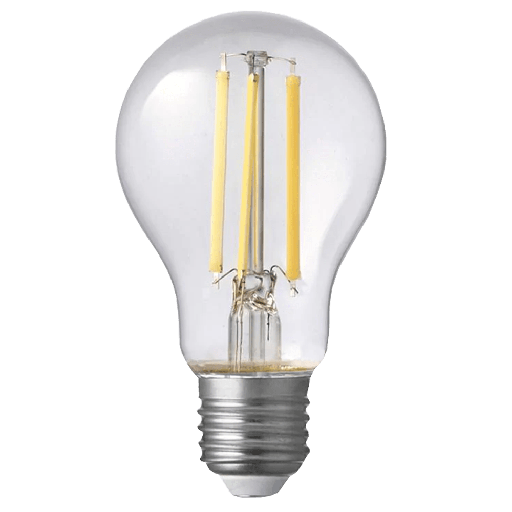 [F827A60] LED GLS Light Bulb Clear 8W 12-24V DC 2700K E27 Dimmable