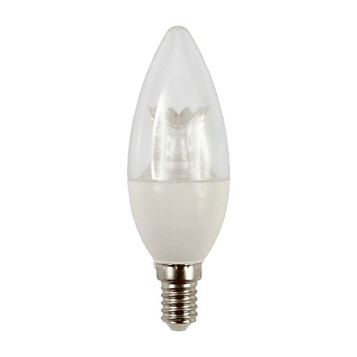 [8407e] LED Candle Clear 7W 3000K E14 Dimmable