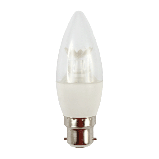 [8407g] LED Candle Clear 7W 3000K B22 Dimmable