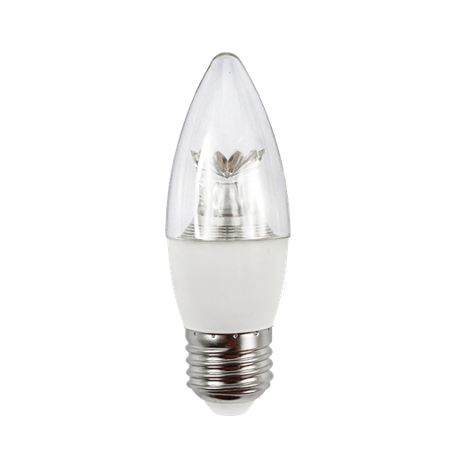 [8407d] Deluxlite LED Candle Clear 7W 3000K E27 Dimmable