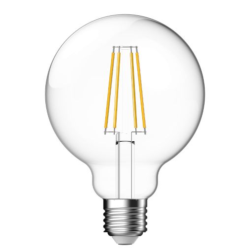 [163082] Smarter Lighting LED Filament SupValue G95 Clear 7.5W 2700K Dimmable E27