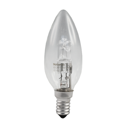 [10276] ECO C35 Halogen Candle Globe Clear 28W 240V E14