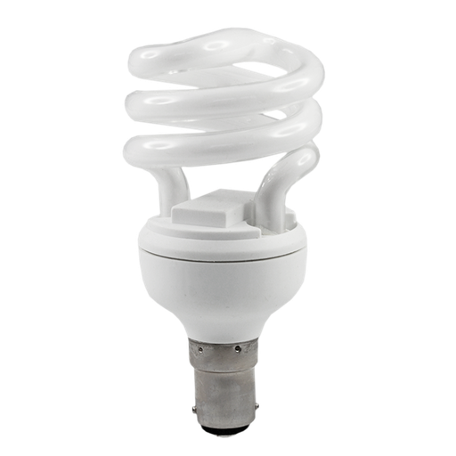 [11SBCCT2] Electronic Energy Saver Spiral CFL Lamp 11W 4100K BA15d