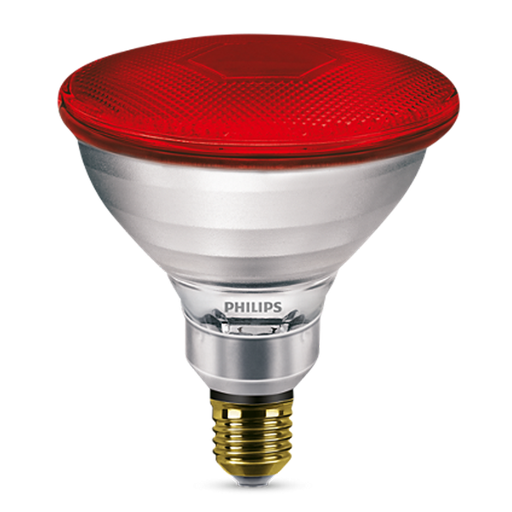 [6845] Philips InfraRed Industrial Heat Incandescent Lamp PAR38 IR 175W 240V Red E27