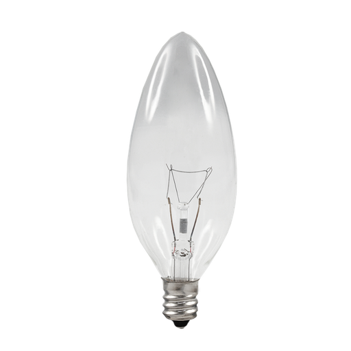 [26025E12] Incandescent Plain Candle 25W 2700K Dimmable E12