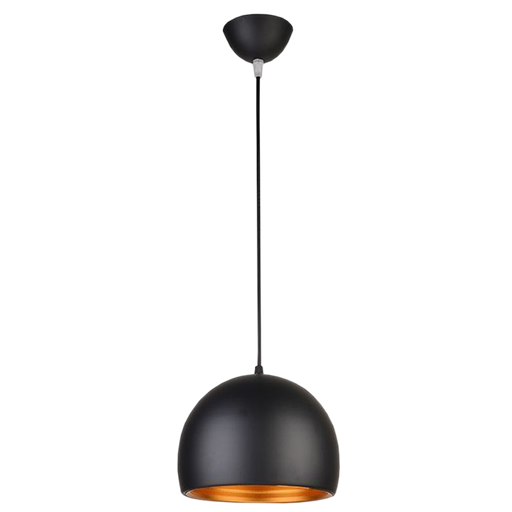 [SKDP024] DOME160 Pendant Light Black Aluminium